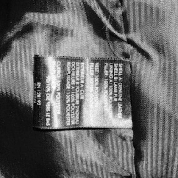 Tumi Brown Leather-like Military Field Jacket - Picture 8 of 8